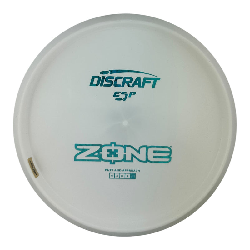 Discraft Zone - ESP Plastic - Pure White Bottom Stamp