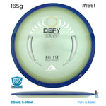 Disc Golf Warehouse Axiom Defy - Eclipse Glow Plastic Glow/Blue Swirl Rim 165g