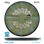 Disc Golf Warehouse Axiom Hex - Cosmic Neutron Plastic Khaki/Black, Silver 169g