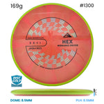 Disc Golf Warehouse Axiom Hex - Cosmic Neutron Plastic Pink/Black, Silver 169g