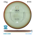 Disc Golf Warehouse Axiom Hex - Eclipse Glow Plastic Glow/Silver, Gold 176g