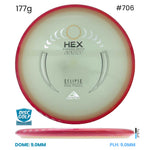 Disc Golf Warehouse Axiom Hex - Eclipse Glow Plastic Glow/Silver, Gold 177g
