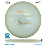 Disc Golf Warehouse Axiom Hex - Total Eclipse Plastic Purple/Aqua Glow Rim/Black, Gold 176g
