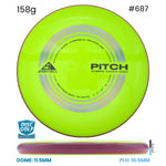 Disc Golf Warehouse Axiom Pitch - Neutron Soft Plastic Day Glow/Black, Silver 158g