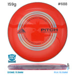 Disc Golf Warehouse Axiom Pitch - Neutron Soft Plastic Orange/Black, Silver 159g