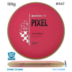 Disc Golf Warehouse Axiom Simon Line Pixel - Electron Plastic Pink/Black, White 169g