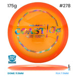 Disc Golf Warehouse Climo Discs Coast - Victory Line Plastic - First Run Orange/Rainbow Holo 175g