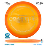 Disc Golf Warehouse Climo Discs Coast - Victory Line Plastic - First Run Orange/Silver 177g