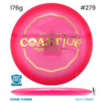 Disc Golf Warehouse Climo Discs Coast - Victory Line Plastic - First Run Pink/Gold 176g