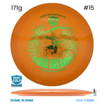 Disc Golf Warehouse Discmania Cloud Breaker - Q-Line Plastic - Gannon Buhr Signature Series Orange/Green Metallic 171g