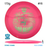 Disc Golf Warehouse Discmania Cloud Breaker - Q-Line Plastic - Gannon Buhr Signature Series Pink/Green Metallic 173g