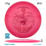Disc Golf Warehouse Discmania Cloud Breaker - Q-Line Plastic - Gannon Buhr Signature Series Pink/Red Metallic 171g