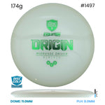 Disc Golf Warehouse Discmania Evolution Origin - Neo Plastic White/Green Metallic 174g