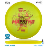 Disc Golf Warehouse Discmania Maestro - Active Premium Plastic Yellow/Red Metallic 172g