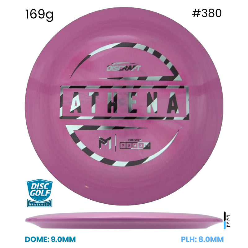 Disc Golf Warehouse Discraft Athena - Paul McBeth ESP Plastic Pink/Silver 169g