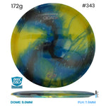 Disc Golf Warehouse Discraft Cicada - Z Fly Dye Plastic Yellow/Silver 172g