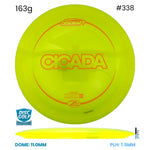 Disc Golf Warehouse Discraft Cicada - Z Lite Plastic Yellow/Red Metallic 163g