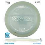 Disc Golf Warehouse Discraft Cicada - Z Plastic Clear/Silver 174g