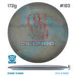 Disc Golf Warehouse Discraft Cigarra - Special Blend Plastic - Anthony Barela 2026 Tour Series Gray/Blue Metallic, Red Metallic 172g