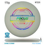 Disc Golf Warehouse Discraft Focus - Putter Line White/Rainbow Holo 172g