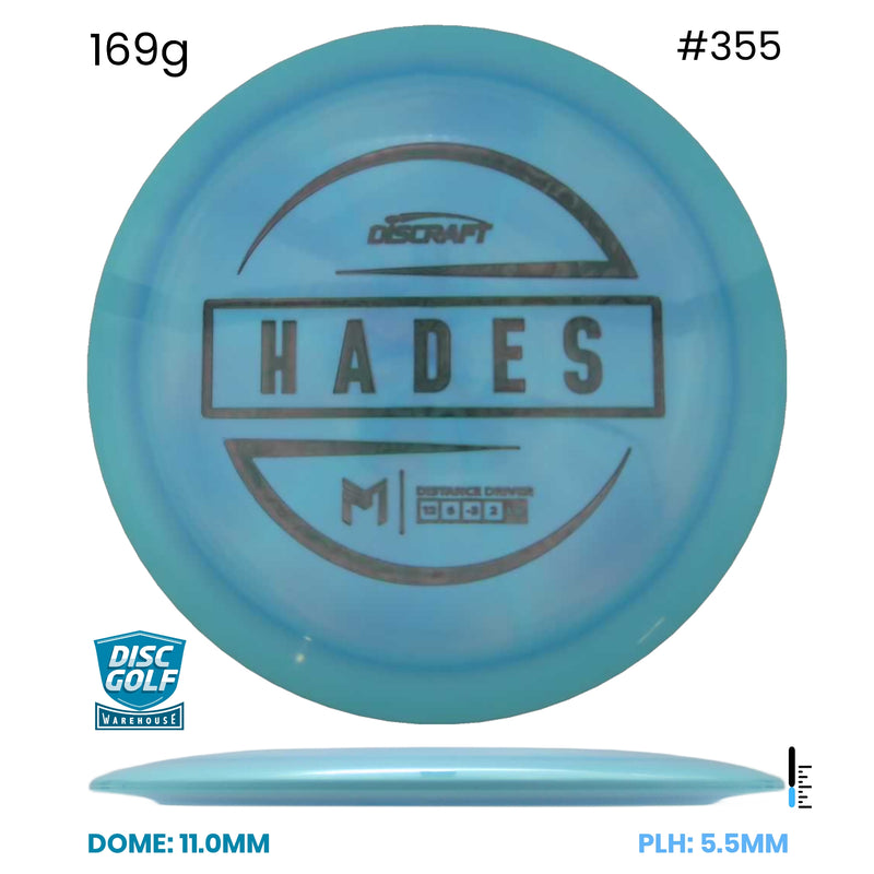 Disc Golf Warehouse Discraft Hades - Paul McBeth ESP Plastic Blue/Black 169g