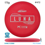 Disc Golf Warehouse Discraft Luna - Putter Line Hard Red/White 173g