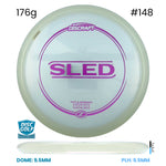 Disc Golf Warehouse Discraft Sled - Z Plastic Clear/Purple Metallic 176g