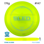 Disc Golf Warehouse Discraft Sled - Z Plastic Yellow/Blue Metallic 176g
