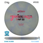 Disc Golf Warehouse Discraft Zone SS - Jawbreaker Plastic Purple/Red Metallic 174g