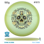 Disc Golf Warehouse Innova Arachnid - Proto Glow Champion Plastic - Halloween Stamp Glow/Purple Metallic, Gold 180g