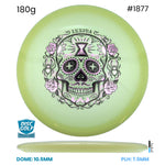 Disc Golf Warehouse Innova Arachnid - Proto Glow Champion Plastic - Halloween Stamp Glow/Purple Metallic, Gold 180g