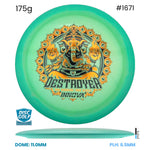 Disc Golf Warehouse Innova Destroyer - Proto Glow Halo Champion Plastic - Ohn Scoggins 2026 Tour Series Blue/Multicolor 175g