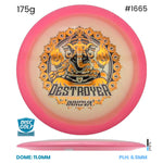 Disc Golf Warehouse Innova Destroyer - Proto Glow Halo Champion Plastic - Ohn Scoggins 2026 Tour Series Pink/Multicolor 175g