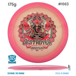 Disc Golf Warehouse Innova Destroyer - Proto Glow Halo Champion Plastic - Ohn Scoggins 2026 Tour Series Pink/Multicolor 175g