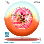 Disc Golf Warehouse Innova Leopard3 - Duo Plastic - Ohn Scoggins 2026 Tour Series Orange/Black, Silver 175g
