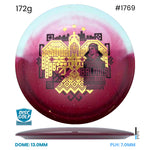 Disc Golf Warehouse Innova Teebird - Duo Plastic - Rainers Balodis Commemorative Edition Red/Gold, Black 172g