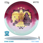 Disc Golf Warehouse Innova Teebird - Duo Plastic - Rainers Balodis Commemorative Edition Red/Gold, Black 172g