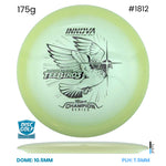 Disc Golf Warehouse Innova Teebird3 - Champion Proto Glow Plastic - Rainers Balodis 2026 Tour Series Glow/Black 175g