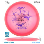 Disc Golf Warehouse Innova Teebird3 - Champion Proto Glow Plastic - Rainers Balodis 2026 Tour Series Pink Glow/Green 175g