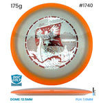 Disc Golf Warehouse Innova Thunderbird - Halo Champion Moondust Plastic - Henna Blomroos 2026 Tour Series Orange/Red Metallic, Silver 175g