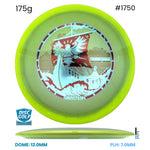 Disc Golf Warehouse Innova Thunderbird - Halo Champion Moondust Plastic - Henna Blomroos 2026 Tour Series Yellow/Red Metallic, White 175g