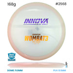 Disc Golf Warehouse Innova Wombat3 - Champion Plastic Clear/Purple Metallic, Gold 168g