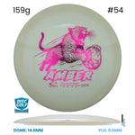 Disc Golf Warehouse Latitude 64 Amber - Opto Plastic White/Red Stamp/Red Metallic 159g