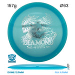 Disc Golf Warehouse Latitude 64 Diamond - Opto Plastic Turquoise/Silver 157g