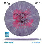 Disc Golf Warehouse Latitude 64 Diamond - Retro Burst Plastic Purple/#35/Red Metallic 155g
