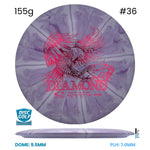 Disc Golf Warehouse Latitude 64 Diamond - Retro Burst Plastic Purple/#36/Red Metallic 155g