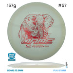 Disc Golf Warehouse Latitude 64 Jade - Opto Plastic White/Red Metallic 157g