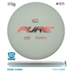 Disc Golf Warehouse Latitude 64 Pure - Zero Hard White/Red Metallic 173g