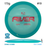 Disc Golf Warehouse Latitude 64 River - Opto Plastic Turquoise/Red Metallic 173g