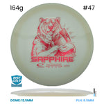 Disc Golf Warehouse Latitude 64 Sapphire - Opto Plastic White/Red Metallic 164g
